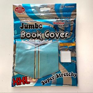 📖 Jumbo Book Cover Stretchy FABRIC & Bookmark Set 📚 Oversized